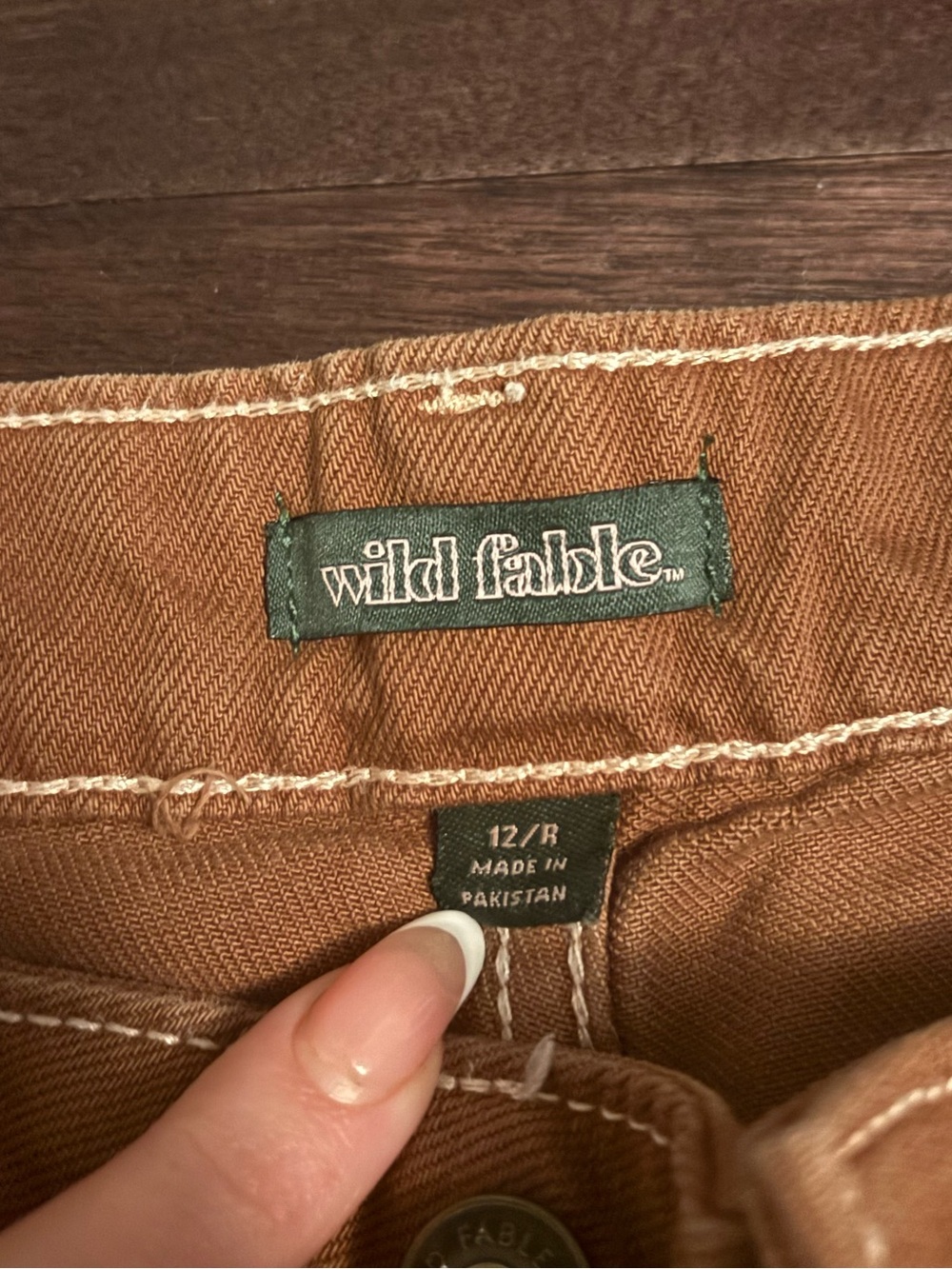 wild fable Rust-Brown High-Rise Cargo Pants - Picture 3 of 3